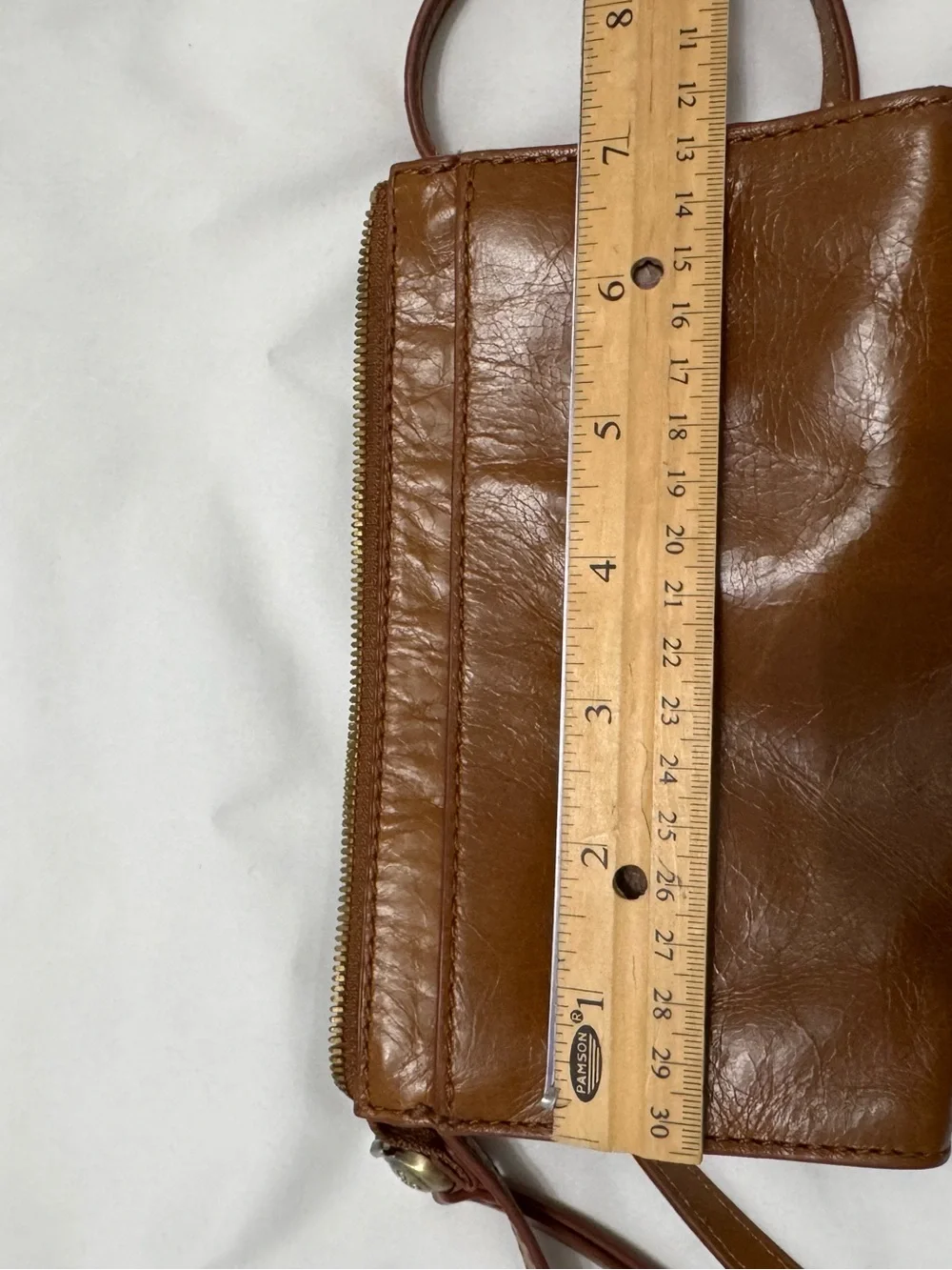 HOBO Tan/Brown Leather Messenger Crossbody